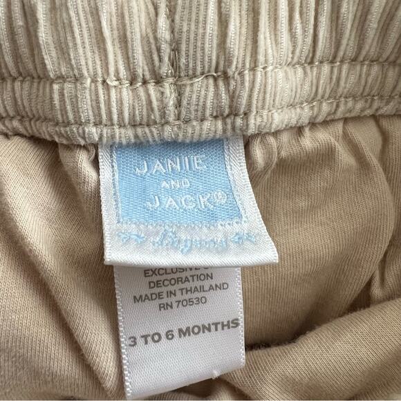 Janie And Jack Layette Ivory Cream Corduroy Pants - Picture 5 of 6